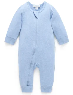 Ribbed Zip Growsuit