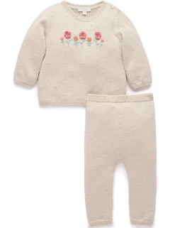 Scalloped Knit Set