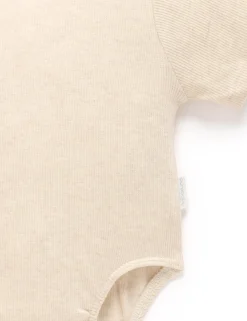 Short Sleeve Ribbed Bodysuit