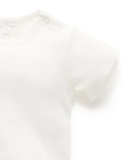 Short Sleeve Ribbed Bodysuit