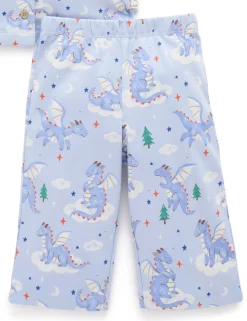 Sleeping Dragon Thick Button Up PJ Set