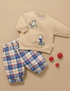 Slouchy Check Pants