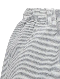 Striped Linen Blend Shorts