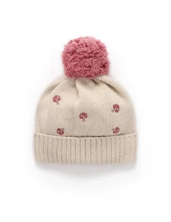 Toadstool Embroidered Beanie