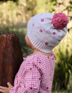 Toadstool Embroidered Beanie