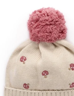 Toadstool Embroidered Beanie