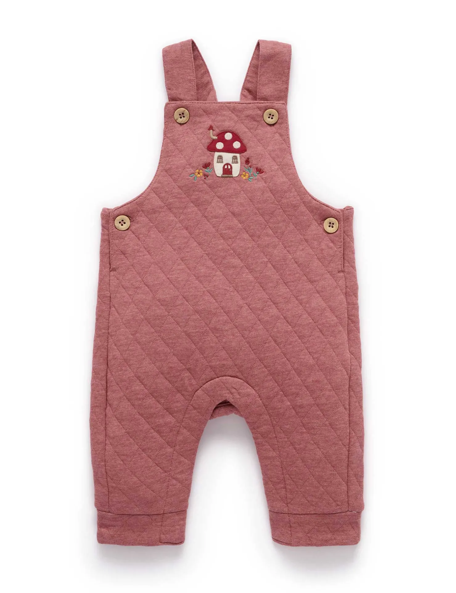 Toadstool Quilted Overalls