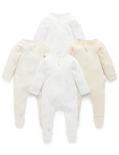Vanilla Bear 4 Pack Zip Growsuit