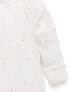 Vanilla Bear Sleepsuit