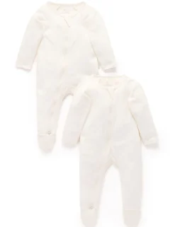 Vanilla 2 Pack Zip Growsuit