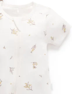 Wattle Bee 2 Pack Short Zip Growsuit