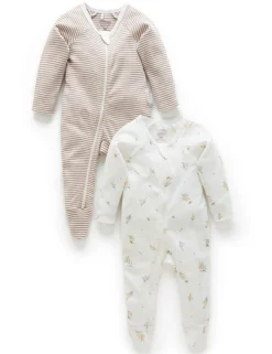 Wattle Bee 2 Pack Zip Growsuit