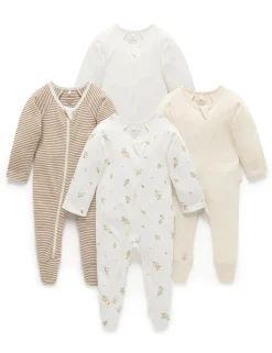 Wattle Bee 4 Pack Zip Growsuit