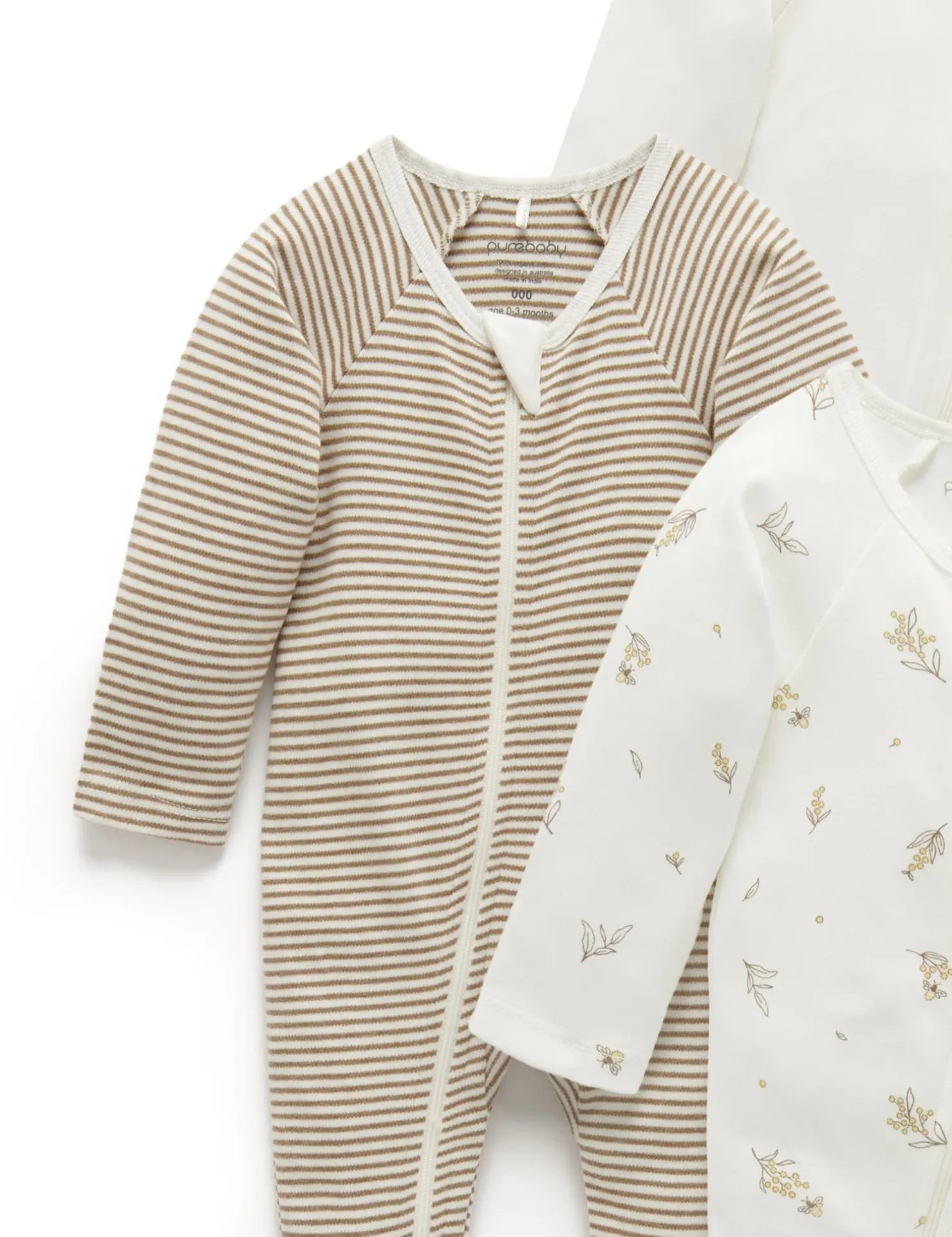 Wattle Bee 4 Pack Zip Growsuit
