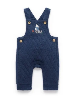 Wolf Quilted Overalls