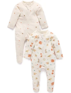 Woodland 2 Pack Zip Growsuit